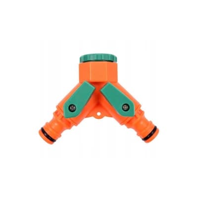 გამანაწილებელი ორარხიანი 1/2 და 3/4 (89022) FLO