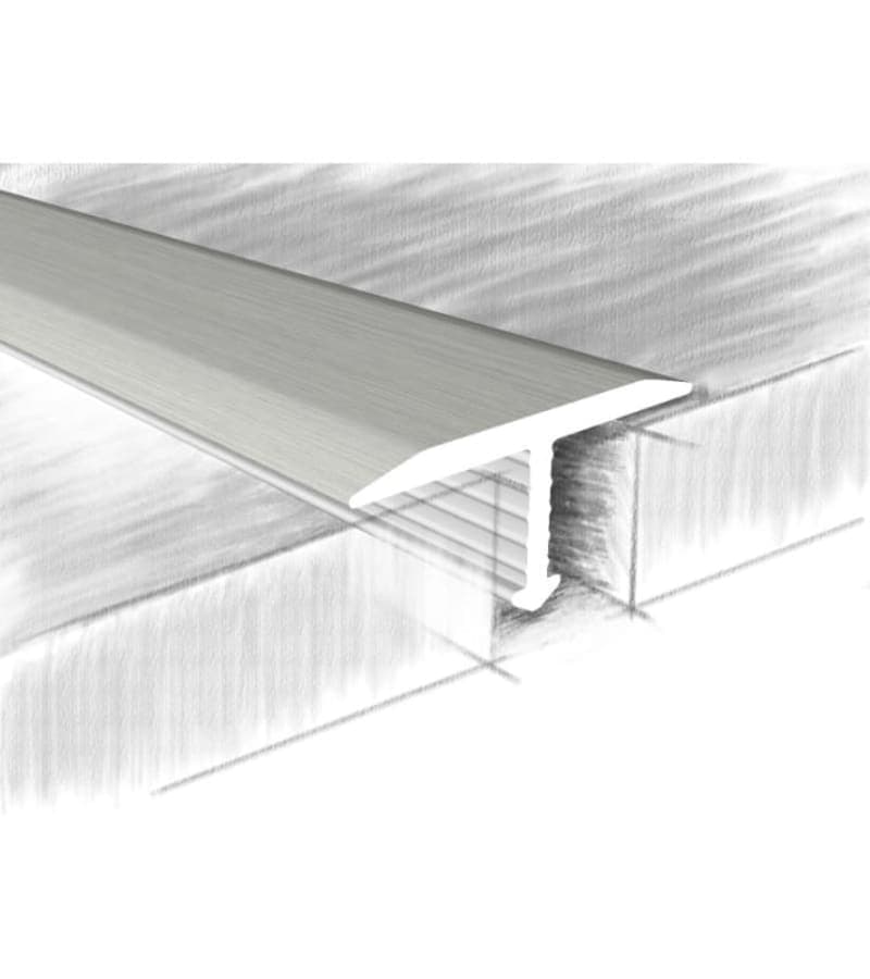 ალუმინის კუთხოვანა T 18X6,8მმ #318-012К 0,90მ Дуб Вайт მწარ. KTM