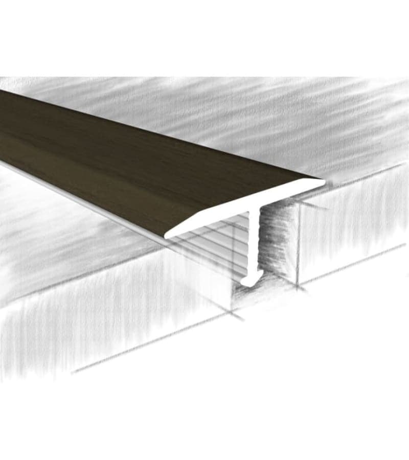 ალუმინის კუთხოვანა T 18X6,8მმ #318-307К 0,90მ Дуб Топаз მწარ. KTM