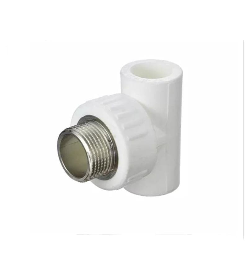 სამკაპი BR 25x3/4 გარე ხრახ. თითბ. თეთრი MODUS