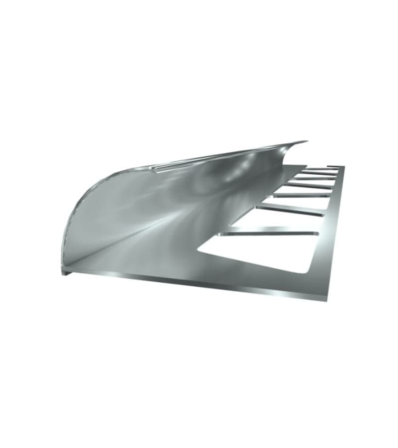 ალუმინის გარე კუთხე კაფელის 12მმ 2,7მ პრიალა მწარ. PROPLAST