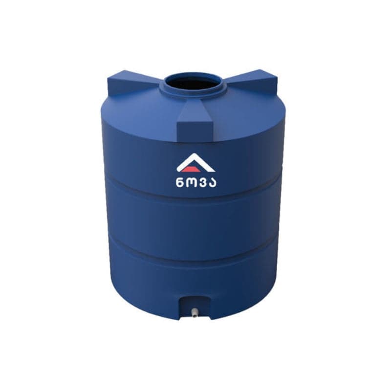 1000 ლ ერთშრიანი ლურჯი ცილინდრულ-ვერტიკალური ავზი NOVA