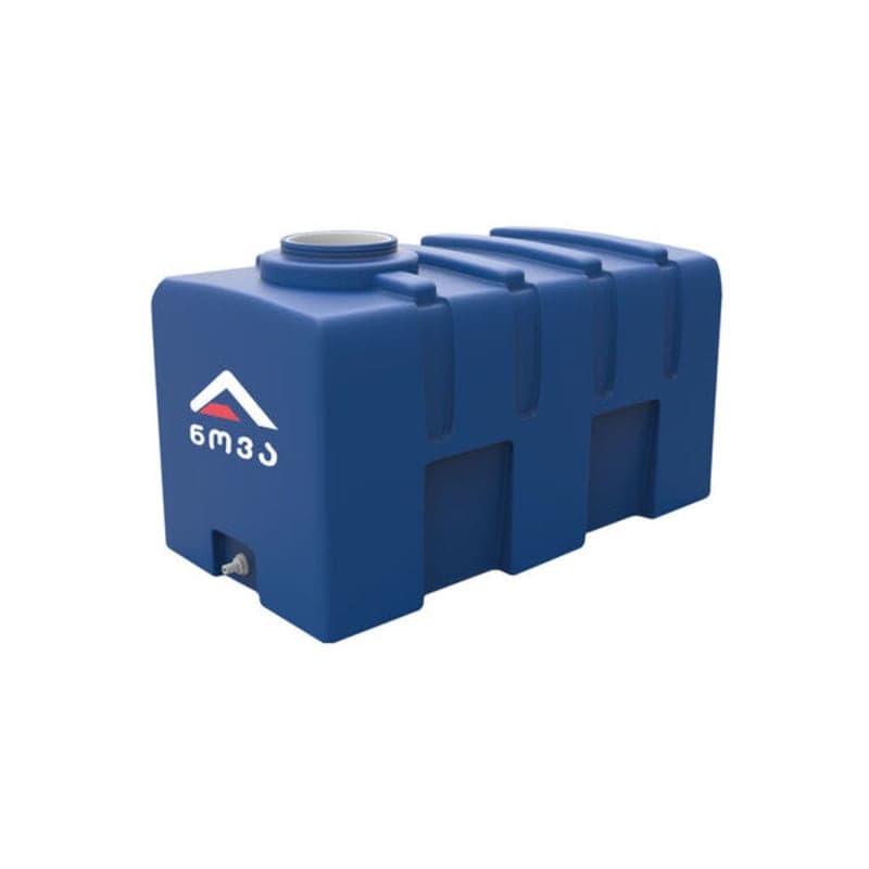 100 ლ ორშრიანი ლურჯი-თეთრი პრიზმულ-ჰორიზონტალური ავზი NOVA