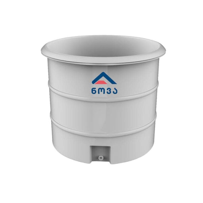 2000 ლ ერთშრიანი ნატურალი (თეთრი) ღია ავზი თავსახურით (ჩანი) NOVA