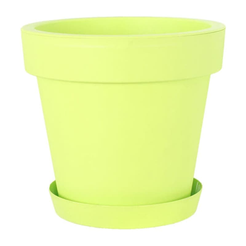 პლასტმასის ქოთანი სადგამით მწვანე 250მმ DLOF 389U