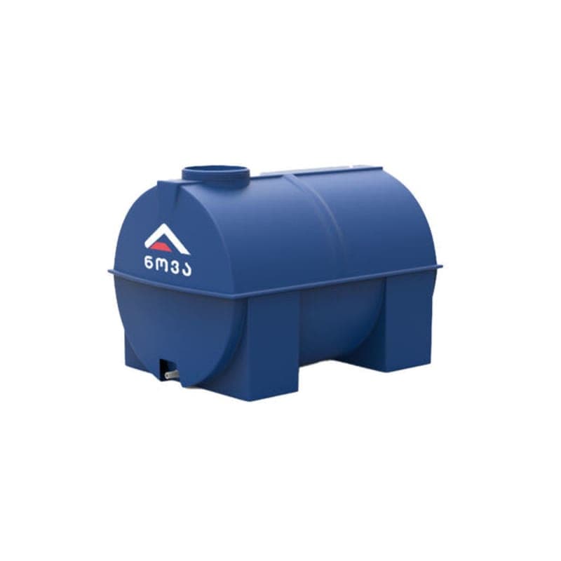 100 ლ ერთშრიანი ლურჯი ცილინდრულ-ჰორიზონტალური ავზი NOVA