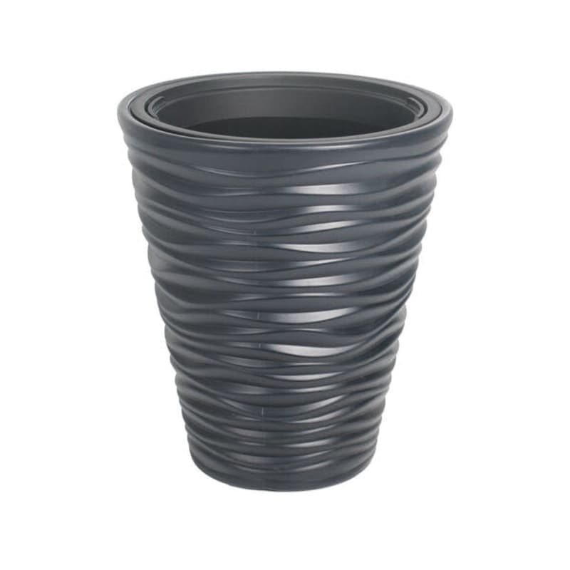 პლასტამსის ქოთანი შავი 400მმ DBSA S433