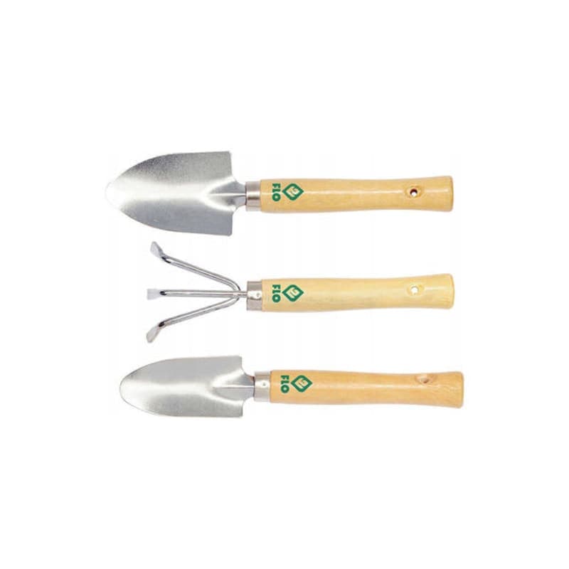 ნაკრები ბაღის 3ცალიანი ხის სახელურებით (99028) FLO