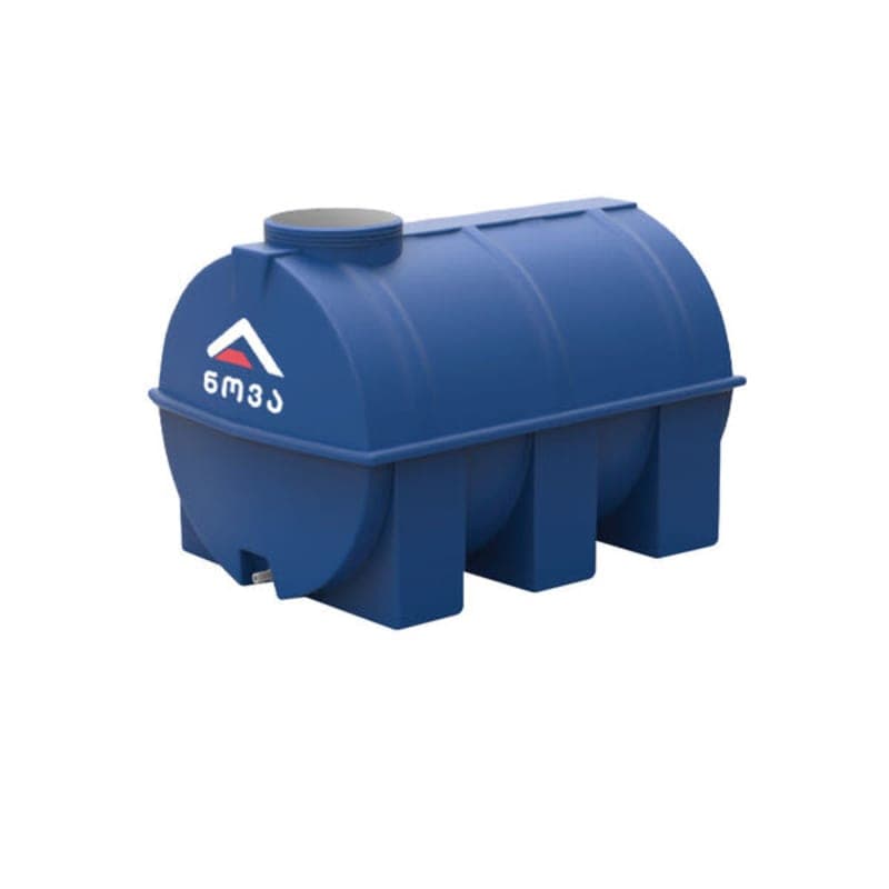 300 ლ ორშრიანი ლურჯი-თეთრი ცილინდრულ-ჰორიზონტალური ავზი NOVA