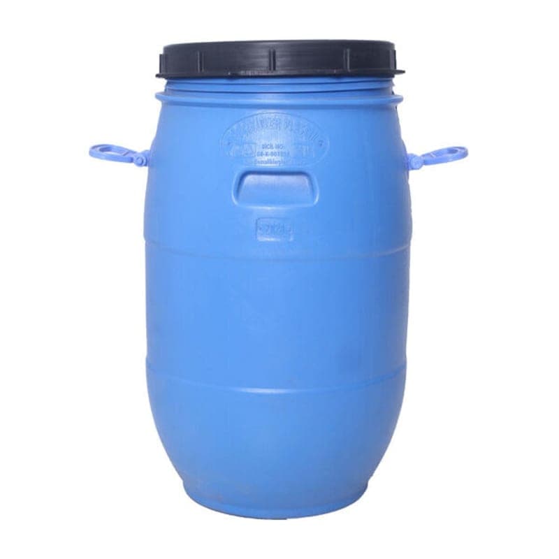 პლასტმასის ორმაგი ბიდონი თავსახურით 60 ლ