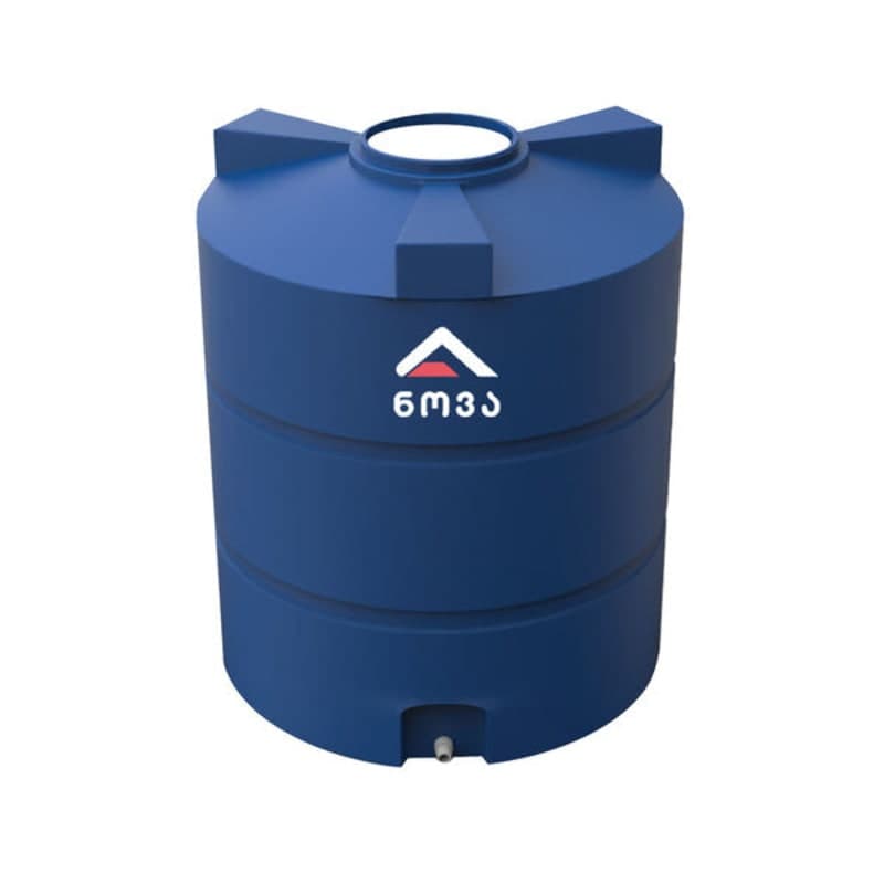 500 ლ ორშრიანი ლურჯი-თეთრი ცილინდრულ-ვერტიკალური ავზი NOVA