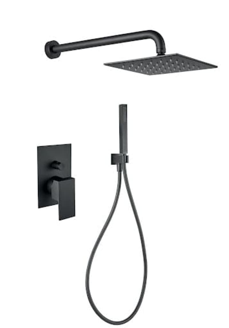 100NN7519 ჩასაშენებელი საშხაპის შემრევი შავი