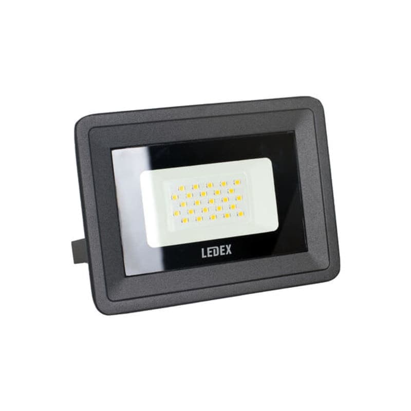 LED პროჟექტორი შავი 20ვტ 3000კ LEDEX IP65