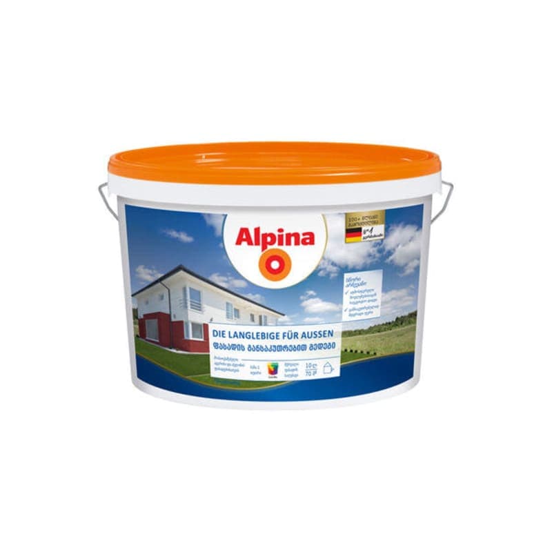 2.35 ლ ფასადის განსაკუთრებით მედეგი საღებავი ALPINA ბ3