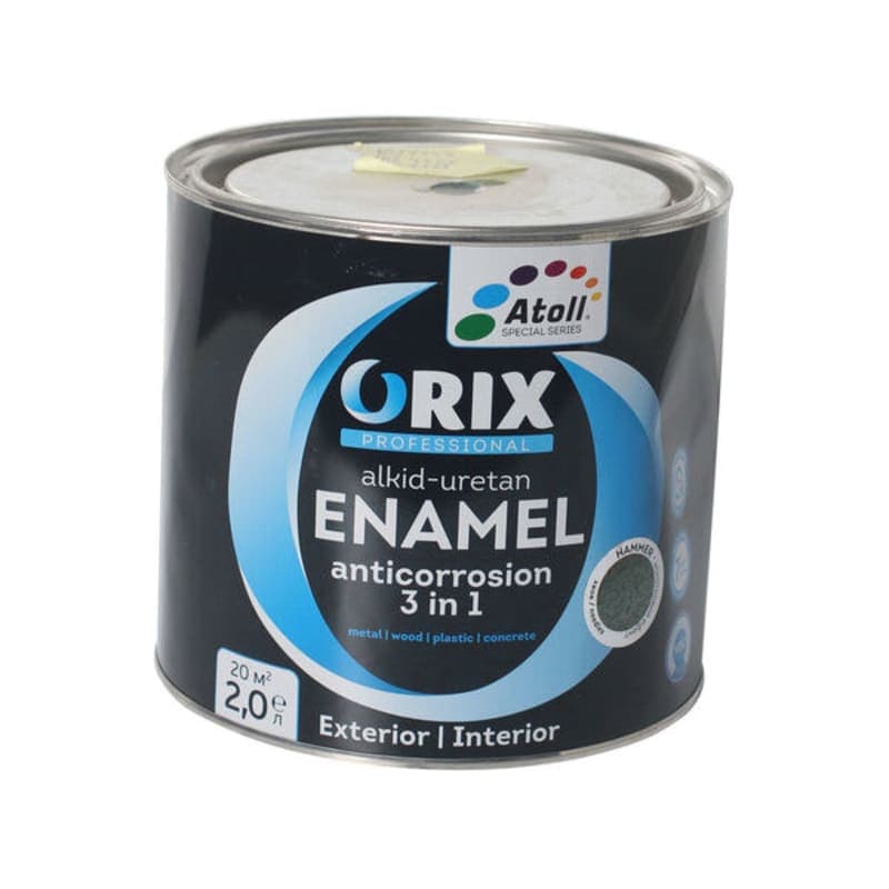 2კგ ანტიკოროზიული საღებავი ზურმუხტი ORIX HAMMER